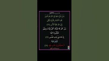 سورة لقمان - سورة 31 - اية (24-22)