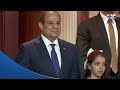 الرئيس السيسي يشهد السلام الوطني لجمهورية مصر العربية في احتفالية مصر وطن السلام 