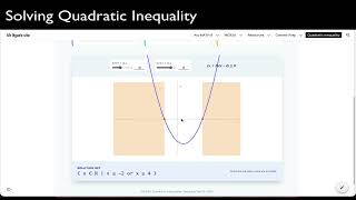 MCR3U - Solving Quadratic Inequality Version 1