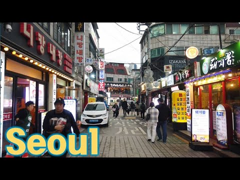 Seoul, Korea - Walking Tour of Attraction - Hanyang Univ. Food & Cafe Street [Seongdonggu3] 13(3)-15