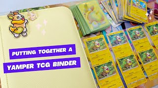 Putting together a Yamper TCG binder! ⚡ | Yamper Collection