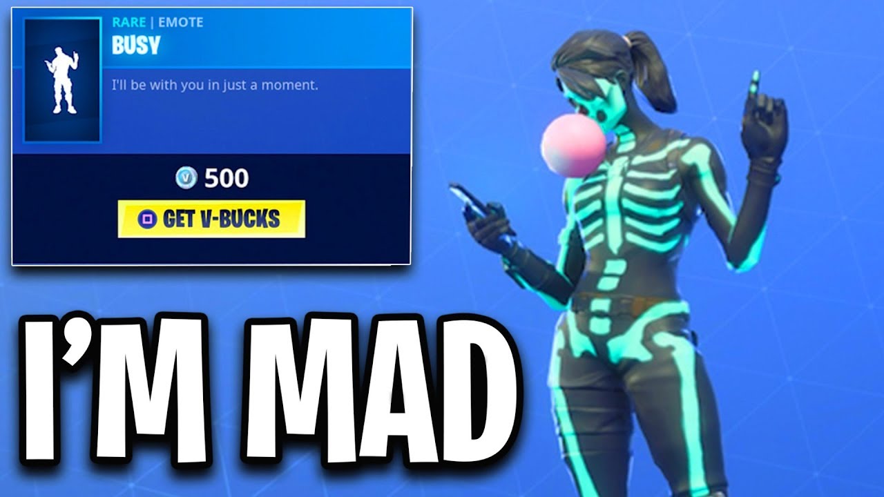 this emote makes me MAD!! Fortnite ITEM SHOP (November 4) *NEW* Busy