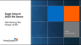Sage Intacct 2025 R4 Demo