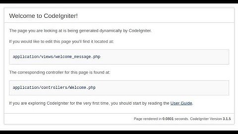Codeigniter basic tutorial and how to remove index php from codeigniter url