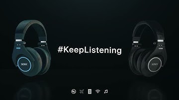 Headphone 3D Advertisement made in After Effects using Element 3D