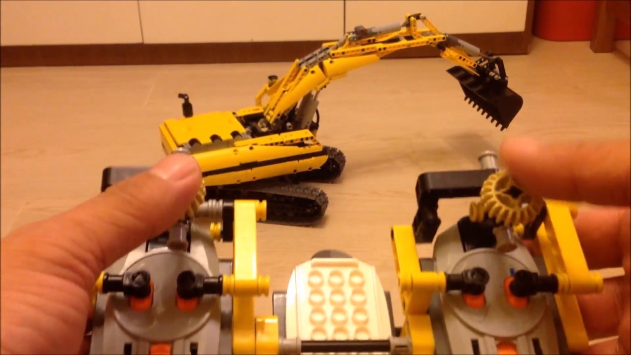 Motorized Excavator with IR Remote Control & SBrick