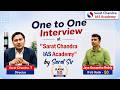 IFoS Rank 50 Jaya Aswanatha Reddy | 1 to 1 Mock Interview by Sarat Chandra Sir | UPSC