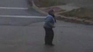 Crazy Old Lady Dancing in the Street