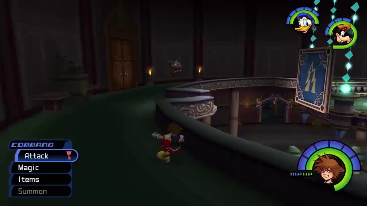 Switching between Halloween Town and Atlantica to get stronger