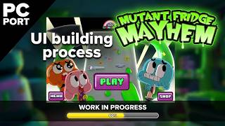 Mutant Fridge Mayhem PC port - Cartoon network | Building the UI menus!