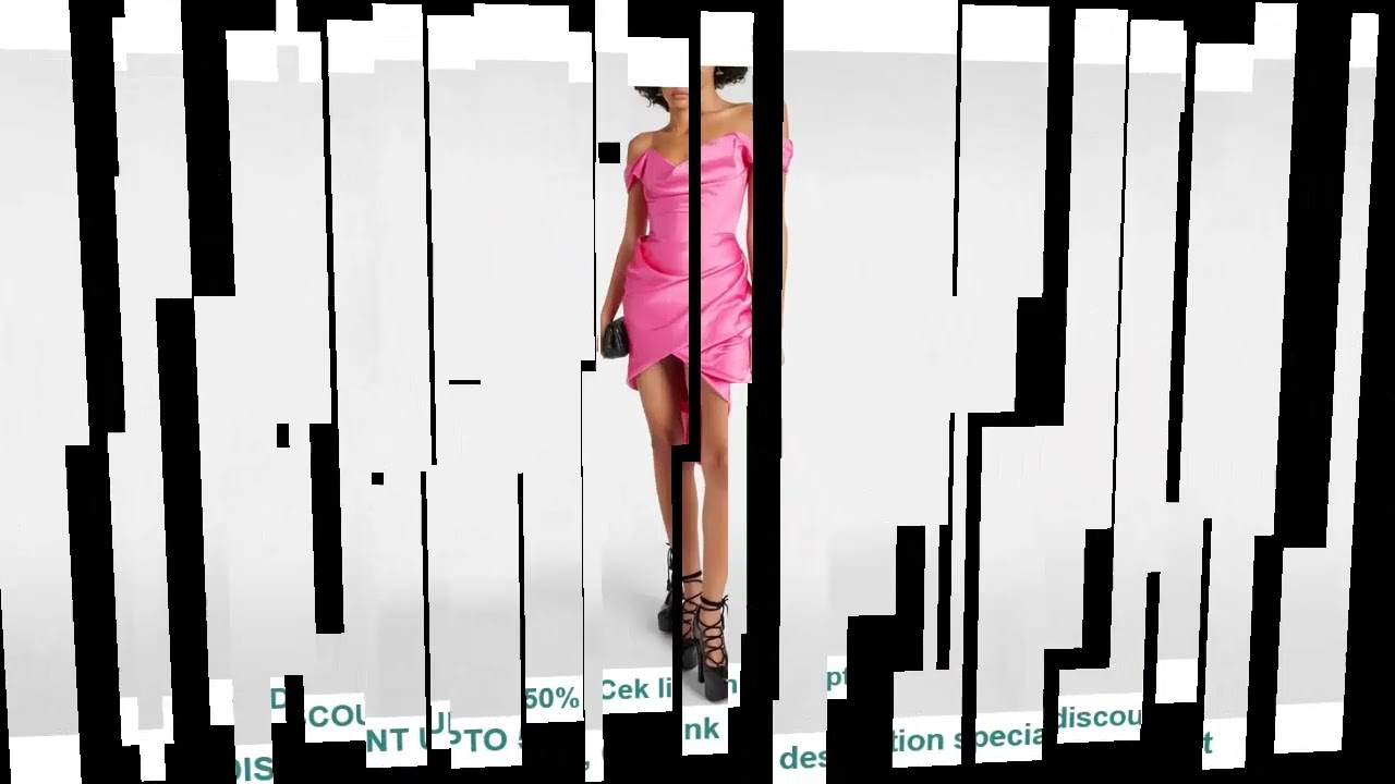 Hi-Lo Women's Cocktail Dress 2025 Satin Sheath/Column Party Dress Pink Off-the-shoulder Pleat Criss-