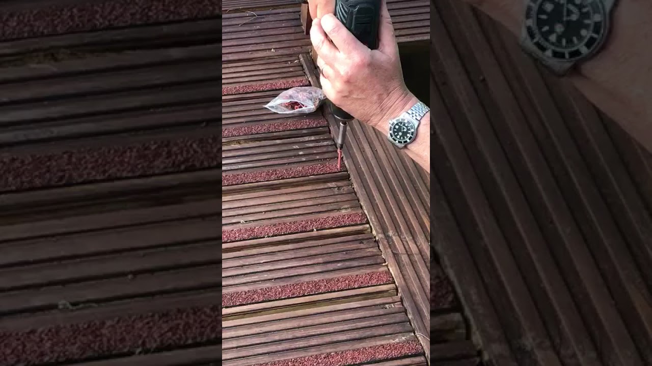 Installing our new Anti Slip Decking Strips