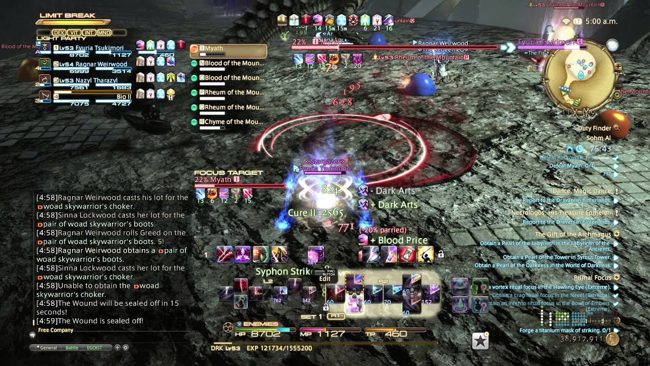 FFXIV Heavensward Gameplay 35 Dark Knight Sohm Al
