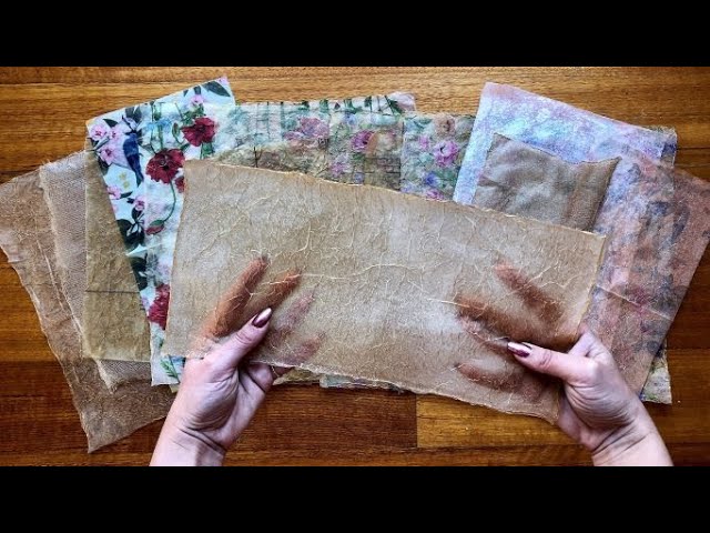 DIY Faux Rice Paper Tutorial - Easy!!! 