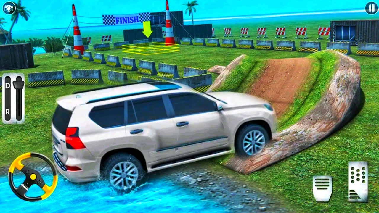 Offroad Car parking Jeep Car games 4x4 Snow || Android gameplay 🎮  