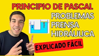 𝐏𝐫𝐢𝐧𝐜𝐢𝐩𝐢𝐨 𝐝𝐞 𝐏𝐀𝐒𝐂𝐀𝐋 𝐲 𝐏𝐑𝐄𝐍𝐒𝐀 𝐇𝐈𝐃𝐑𝐀Ú𝐋𝐈𝐂𝐀 [Ejercicios RESUELTOS PASO A PASO] Hidrostática ✅