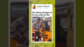 Chat gpt never fails to answer my code | it memes tamil #tamilmeme #corporatelife