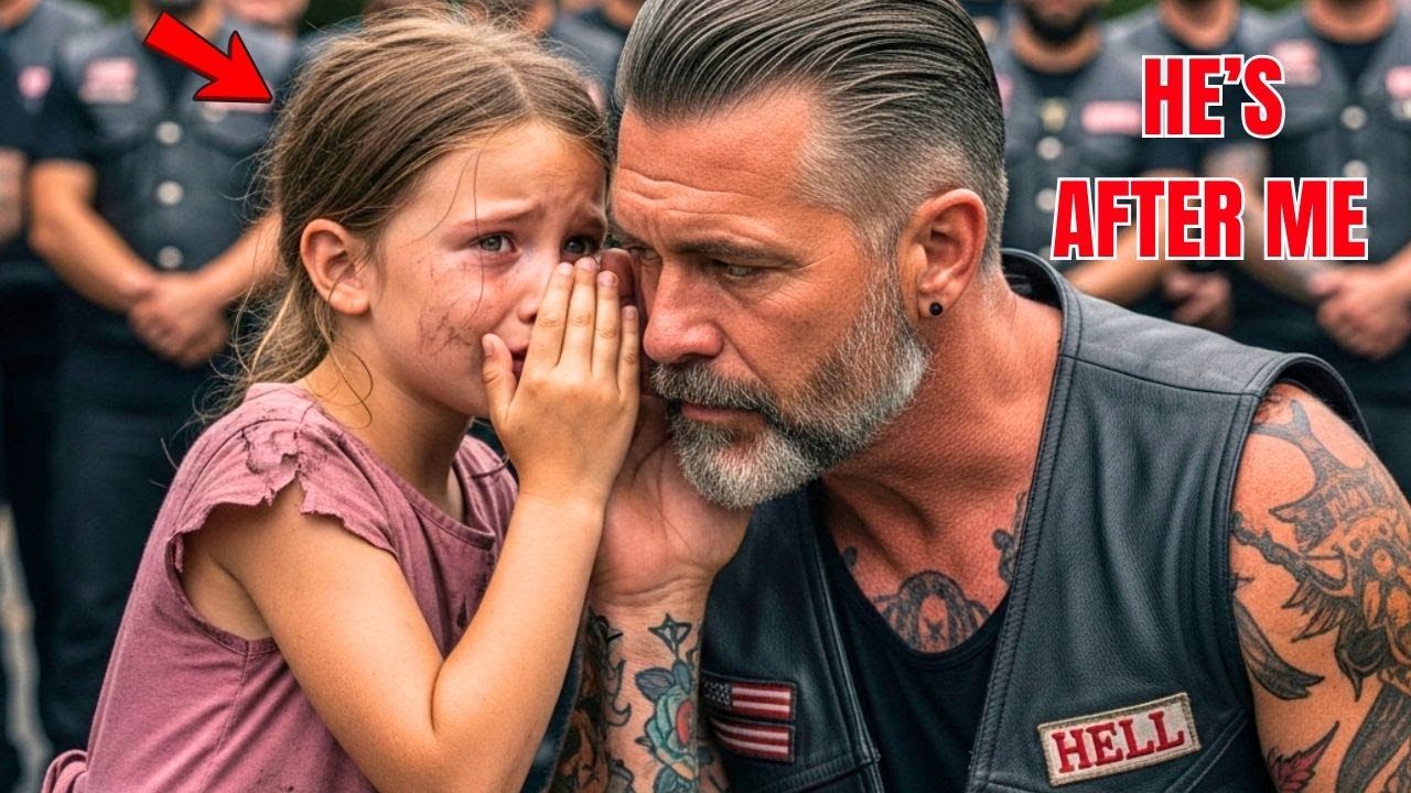“He’s After Me” Child Whispered — 150 Bikers Formed a Wall Around Her