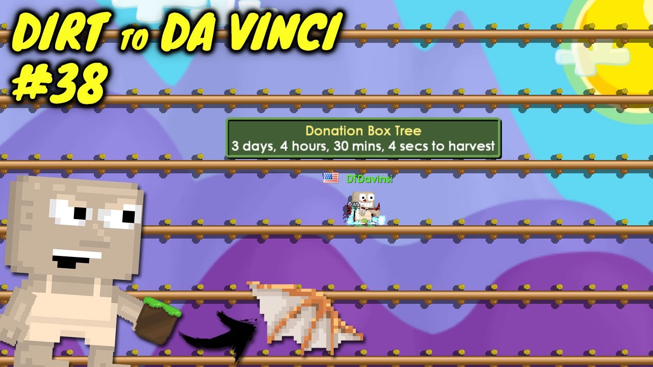 4761 DONATION BOX TREES!! | Dirt to Da Vinci Wings #38 | Growtopia