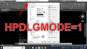 Mở hộp thoại Hatch and Gradient khi kích hoạt lệnh Hatch trong AutoCAD