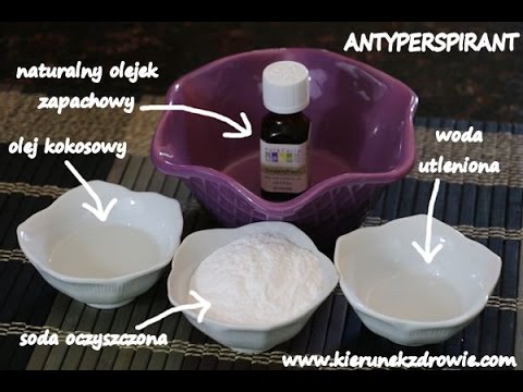 Naturalny, domowy antyperspirant
