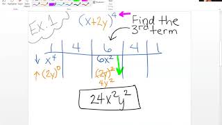 Pascals Triangle, Finding the nth Term, pt  2