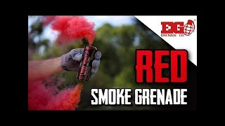 TWIN VENT Red Smoke Grenade - Smoke Bomb - Smoke Effect