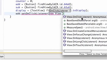 Android Application Development Tutorial 9 (set up a button with onclicklistener)