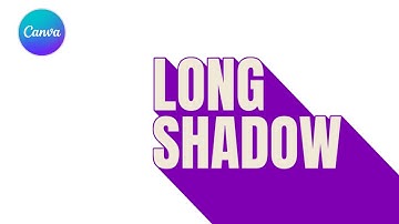 How to create Long Shadow Text Effect in Canva l easy canva l Canva Tutorial