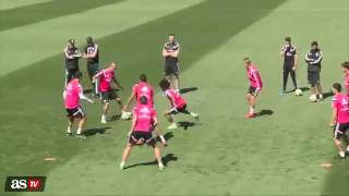 Így Járatják A Labdát A Real Madrid Játékosai Edzésen