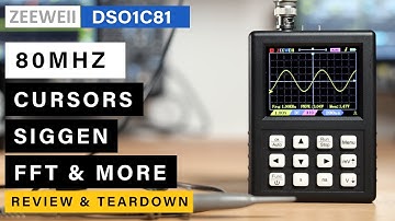 [BRAND NEW] ZEEWEII DSO1C81 Oscilloscope ⭐ Real 80Mhz ▫ 250MSa/s Oscilloscope