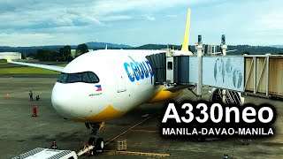 CEBU PACIFIC A330 NEO | Flying from Manila to Davao and Back