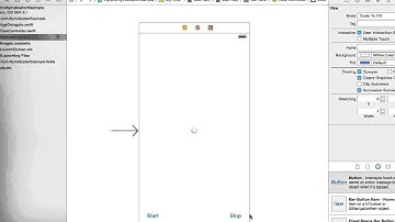 Swift UIActivityIndicatorView Example 1. Using storyboard.