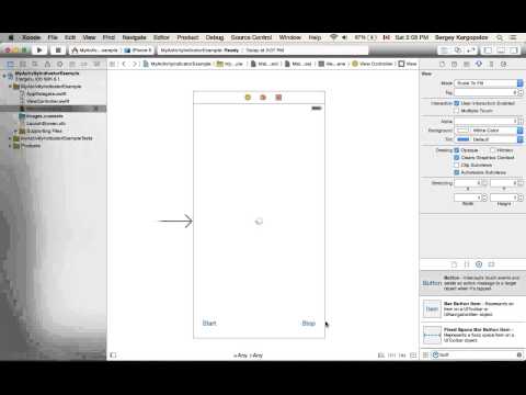 Swift UIActivityIndicatorView Example 1. Using storyboard.