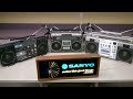 Sanyo boombox collection mx920 m9994 and m9998 vintage ghettoblasters