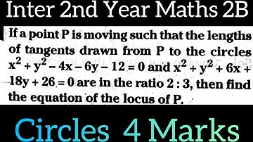 Circles Inter 2nd Year Maths 2B@maths naresh eclass