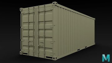 Shipping Container with Autodesk Maya 2023