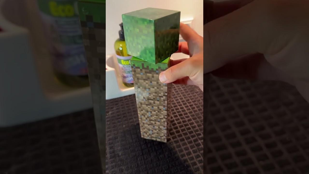Minecraft Earth bottle of water for kids 