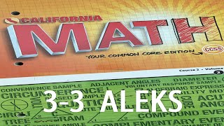Grade 7 3-3 ALEKS