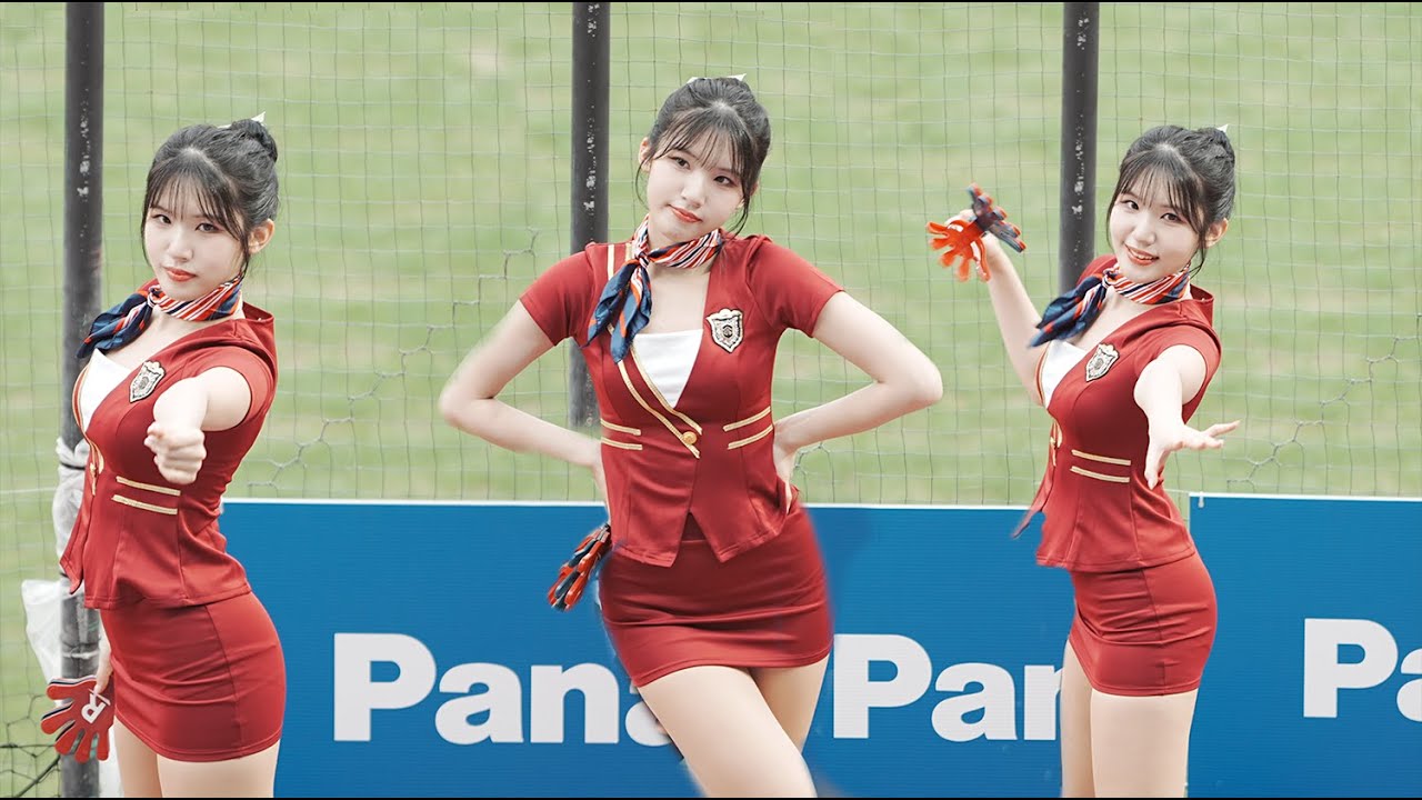 [4k60p] 염세빈 廉世彬 Yeom Sebin｜8 分鐘韓籍組員被抓飛來上班啦｜Rakuten Girls 樂天女孩｜環遊世界趴｜Cheerleader fancam｜250419