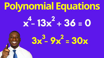Polynoomvergelijkingen oplossen door ontbinden in factoren voor BEGINNERS
