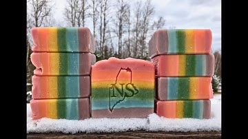Soap for Hope: Rainbow Soap using natural colorants only