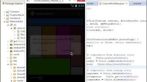 ModerArtUI - Programming Mobile Application for Android mini project