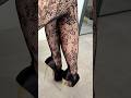 Black High Heels Lace Tights Try On Elegant Stiletto Look Stilettoheels Heels Highheels Shoes