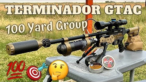 100 Yard Grouping Terminador Gtac Umarex Gauntlet G30 JSB Hades