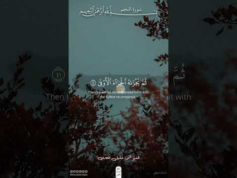 وأن ليس للإنسان إلا ما سعى سورة النجم محمود خليل الحصري قرآن اكسبلور ذلك الدين القيم