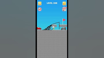 Draw Bridge Game Play Level 246 Shorts Viral Trending Game 🎮🎯