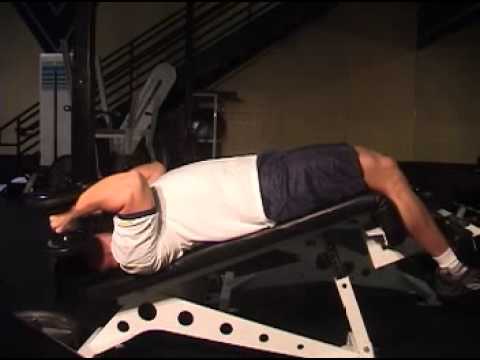 Triceps - decline dumbbell triceps extension