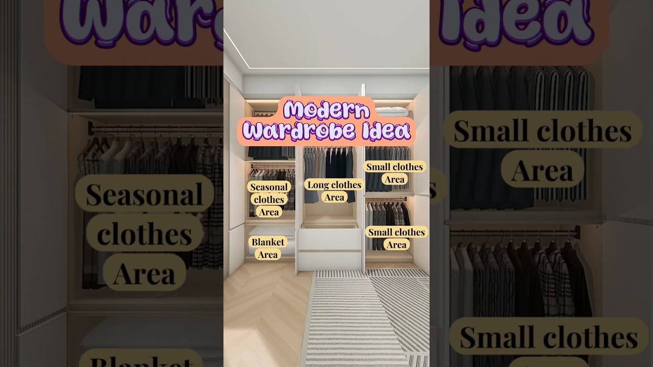 Ultimate Wardrobe Design Ideas for 2024 #3d #3dinterior #home #interiordesign #bedroomdesign