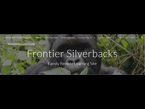 Frontier MS Family Support website navigation tutorial